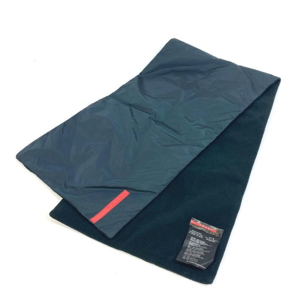 AUTHENTICITY GUARANTEED PRADA sportssports logo With pocket Scarf Nylon polyeste - Picture 2 of 11
